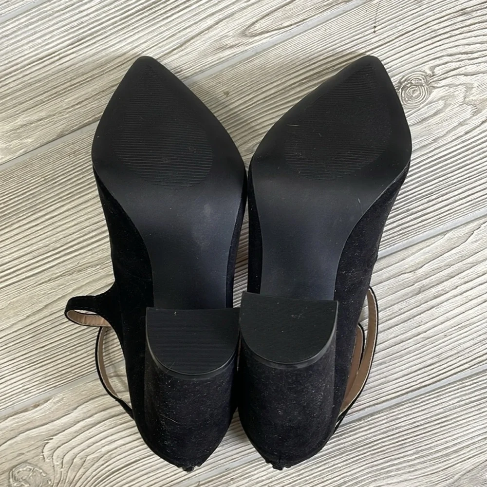 Maurices Black Suede Tiffany Heels